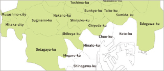 Flat-rate taxi fare table