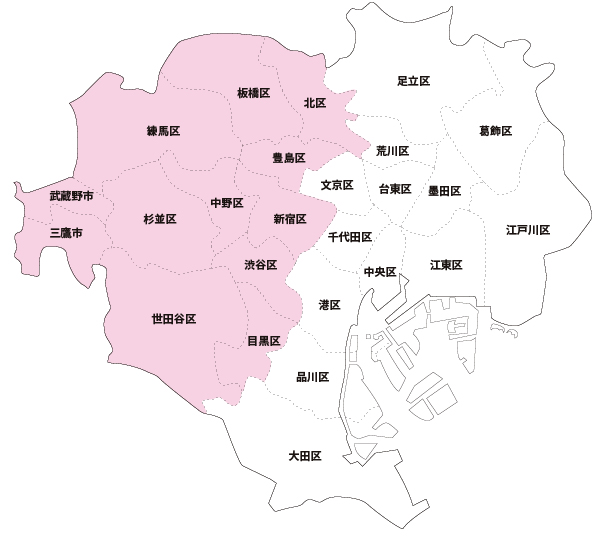 東京ディズニーリゾート(R)⇔定額運賃ゾーン 適用範囲