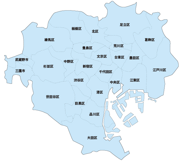 成田空港⇔定額運賃ゾーン 適用範囲